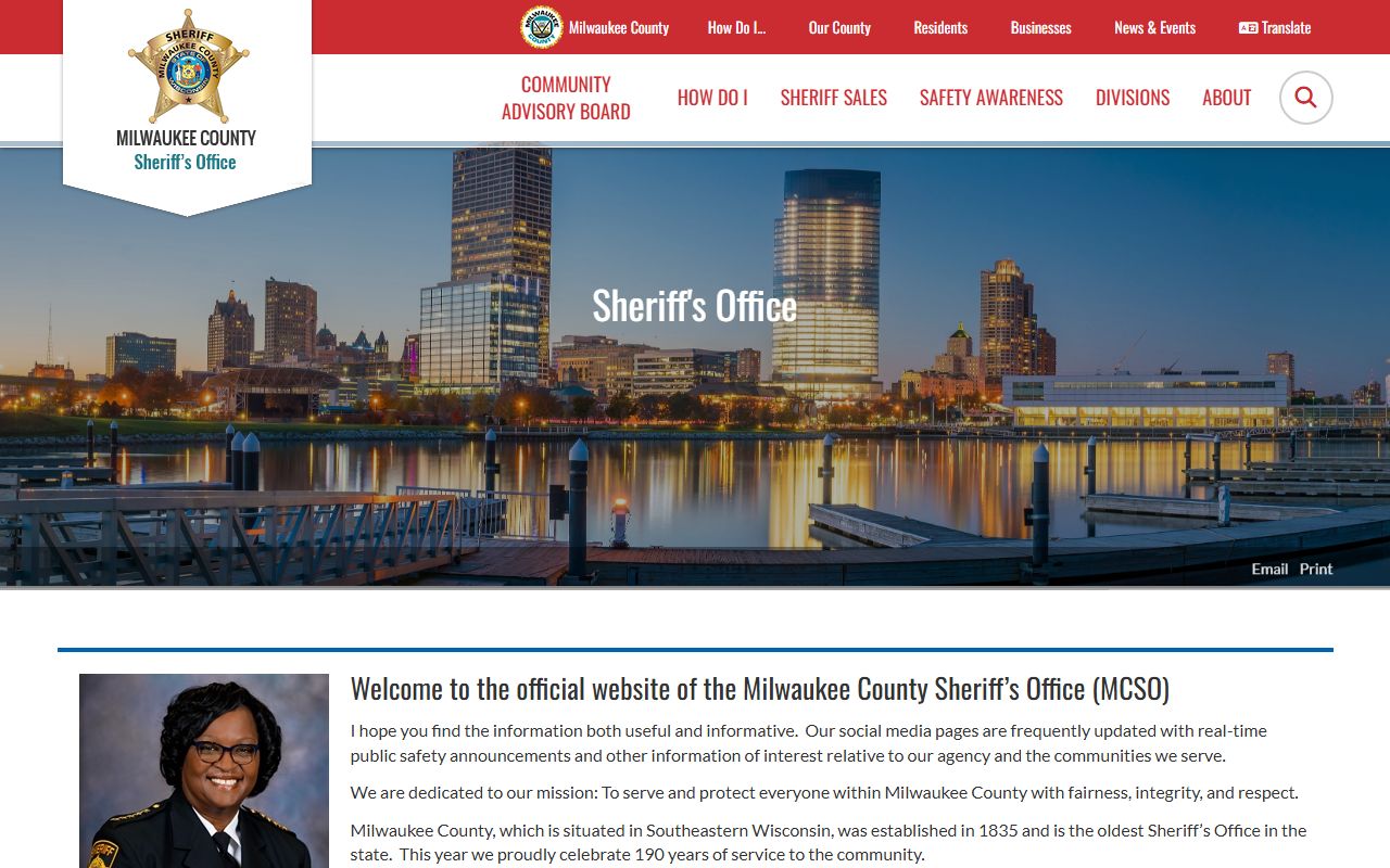 Milwaukee County sex offenders sheriff public records page