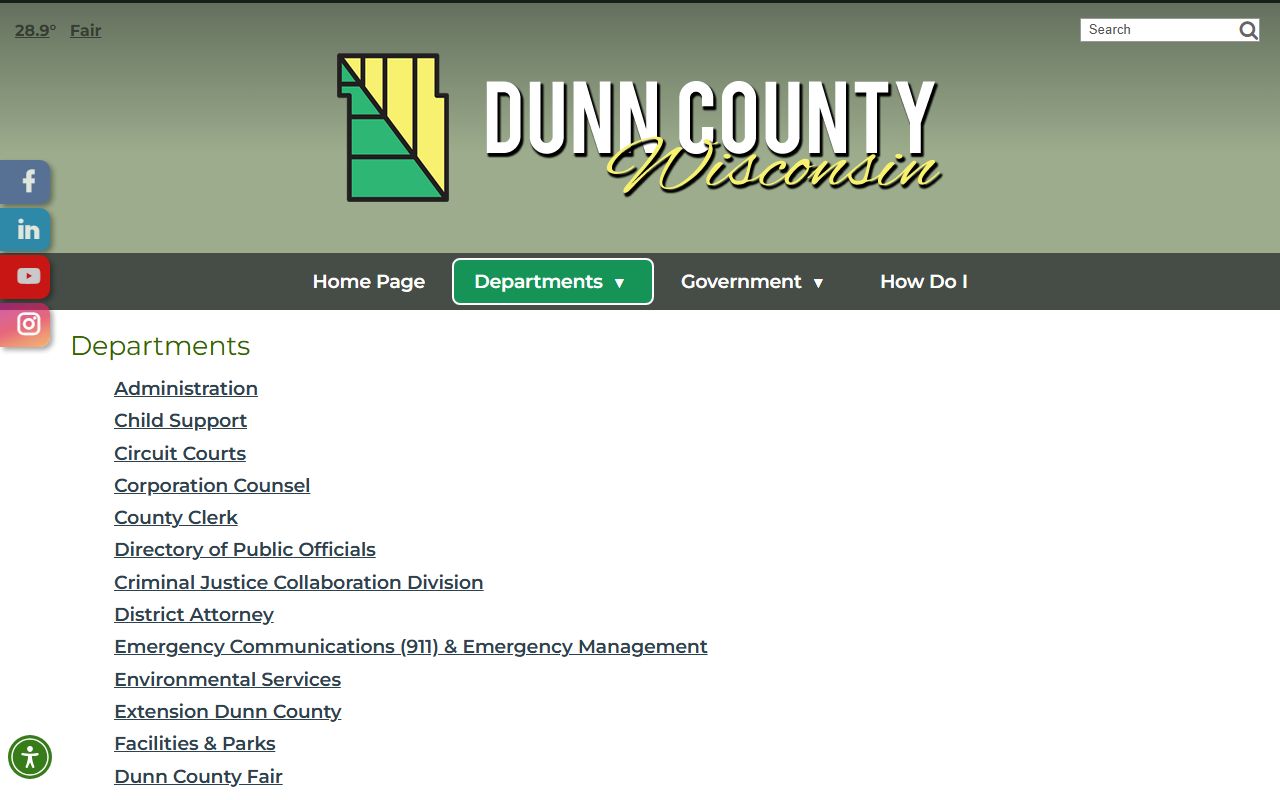 Dunn County sex offenders sheriff page
