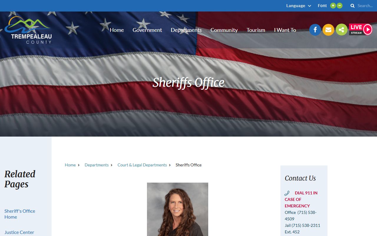 Trempealeau County sex offenders sheriff page