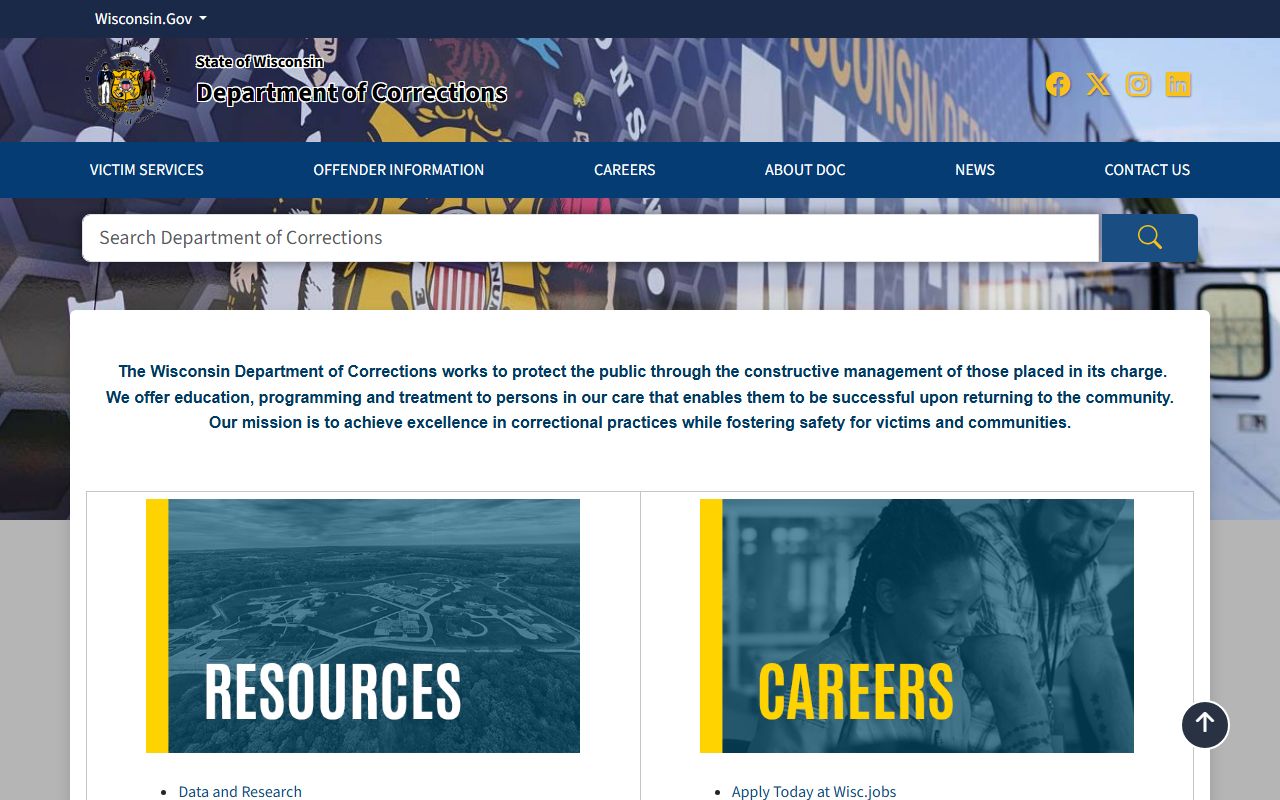 Wisconsin sex offenders Wisconsin DOC portal