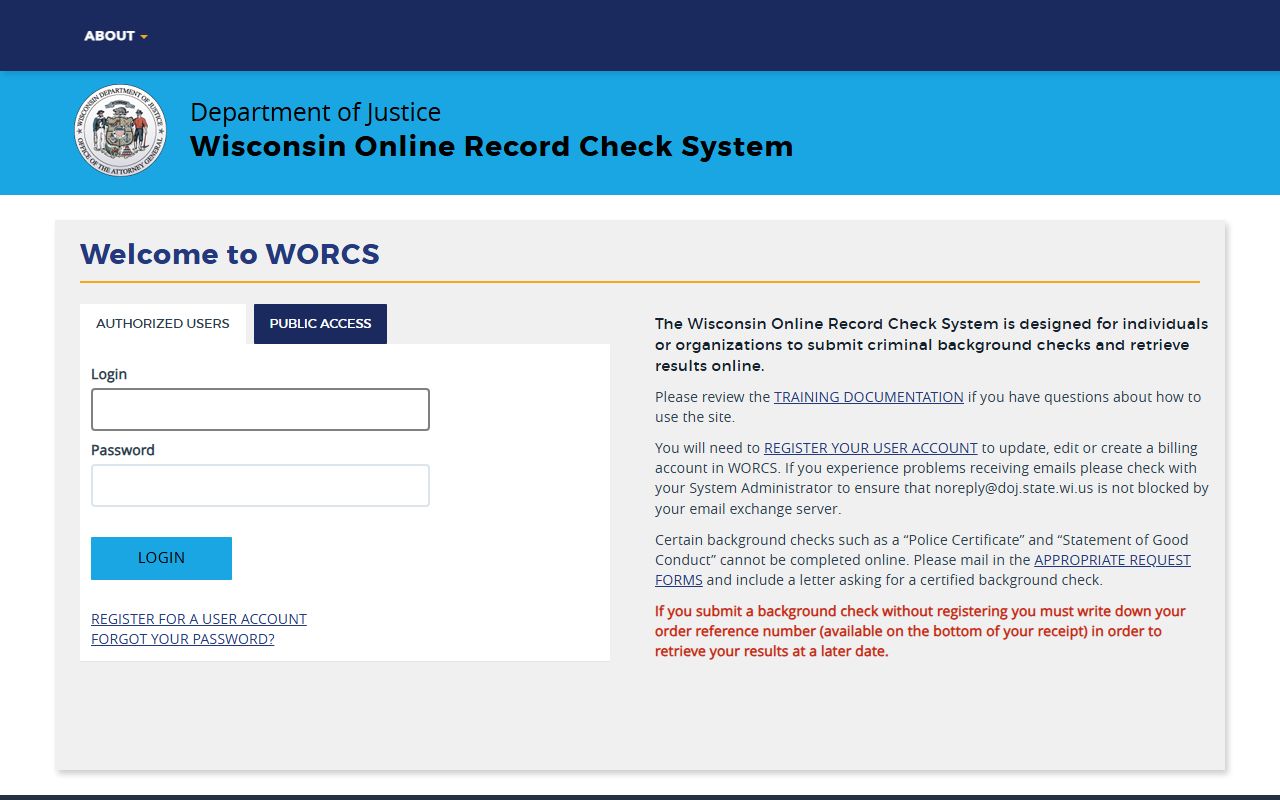 Wisconsin sex offenders Wisconsin DOJ record check page